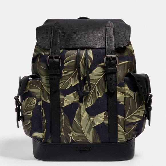 coach leaf backpack